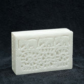 Handcrafted Soapstone Jali Jewellery Box Closed with Intricate Floral Carving