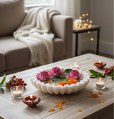 Marble Urli Bowl - Fluted