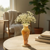 Luxury Onyx Marble Flower Vase handcrafted from natural onyx for elegant home décor