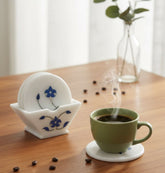 Soapstone Inlay Coaster Set of 6