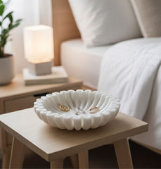 Marble Urli Bowl - Fluted