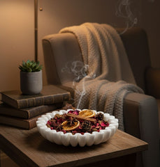 Marble Urli Bowl - Fluted