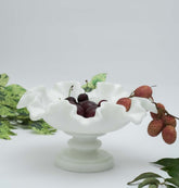 Marble Ruffle Fruit Bowl