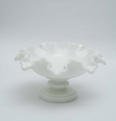 Marble Ruffle Fruit Bowl