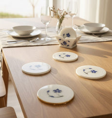 Soapstone Inlay Coaster Set of 6