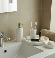 Marble Bathroom Set - White