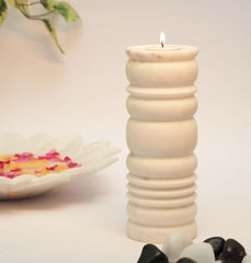 Marble Pillar  & Modern  Candle Holder