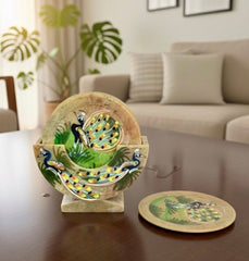 Soapstone Printed Coaster Set of 6