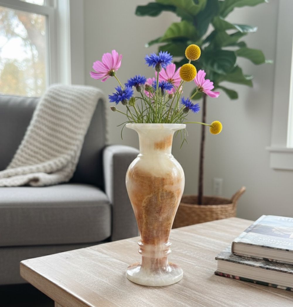 Onyx Flower Vase