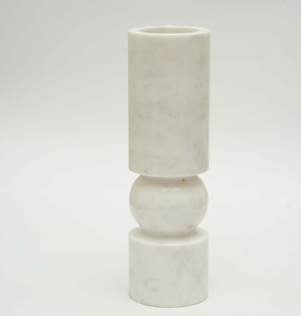 Marble Pillar  & Modern  Candle Holder