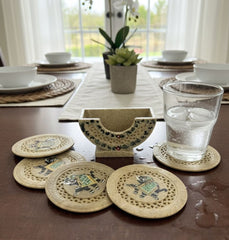 Soapstone Printed Coaster Set of 6