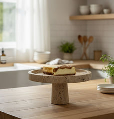 Travertine Cake Stand