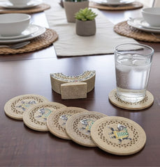 Soapstone Printed Coaster Set of 6