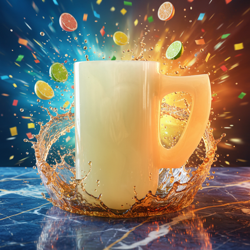 Ice cold luxury natural onyx beer mug promotional artwork
